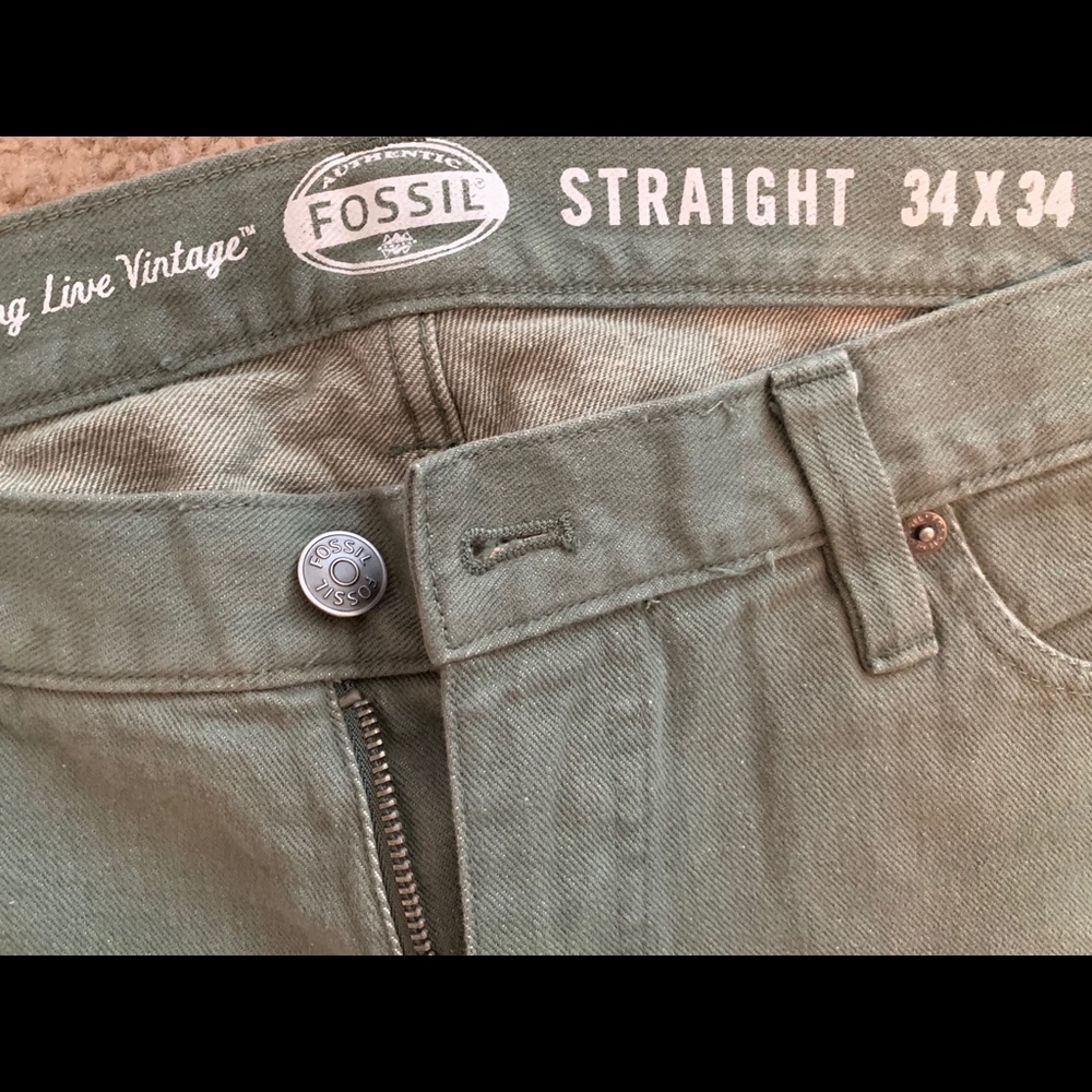Men’s 34x34 Fossil Green jeans